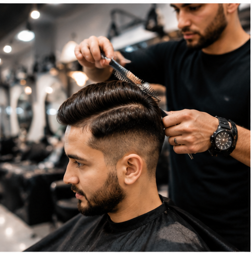 Haircut styling